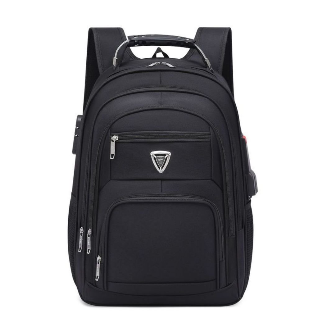 Mochila Cabo de Aço Grande Impermeável Reforçada Notebook Cadeado 5 Divisorios  8118