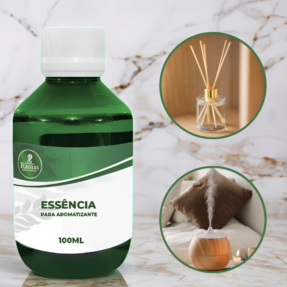 Essência Concentrada a Base de Óleo 100ml Para Aromatizador e Difusor Elétrico