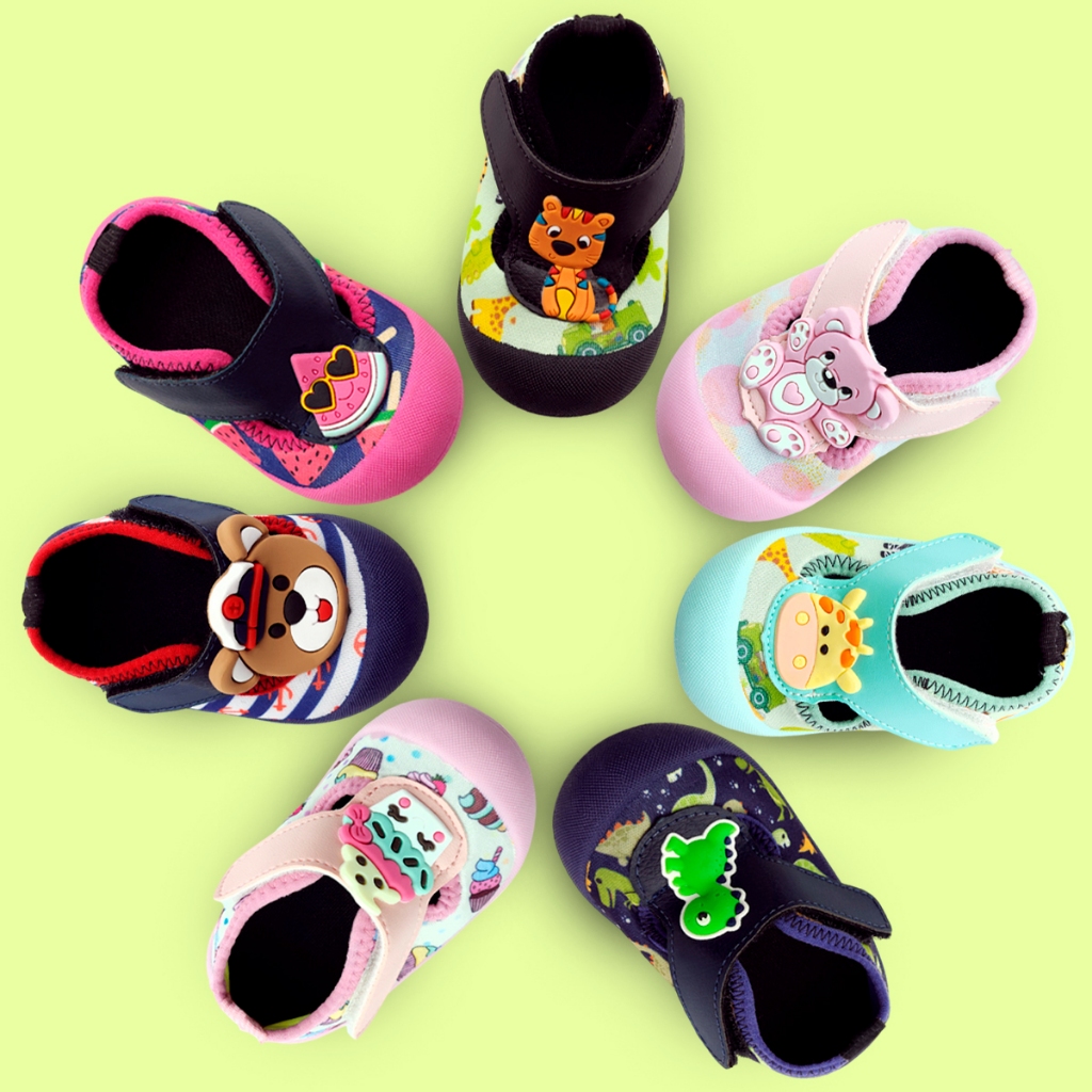 Sapameia infantil Antiderrapante Bebê Menina Menino Ursinho Cupcake Dinossauro Aranha Lolikids