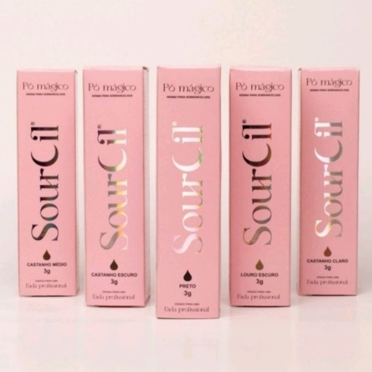 Henna Sobrancelhas SOURCIL 3,0 G Com Fixador Todas As Cores - Escolha