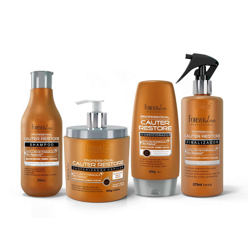 Kit Completo Cauterização Capilar Forever Liss