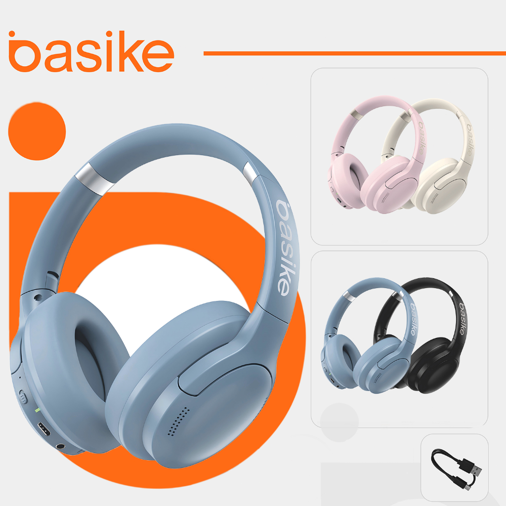 Basike fone sem fio bluetooth ANC headphone sem fio dobráveis A qualidade de som Bluetooth 4.3HiFi