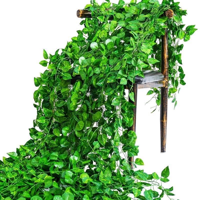 2 Metros De Folhas Artificias Folhagem Verde Plantas Decorativas