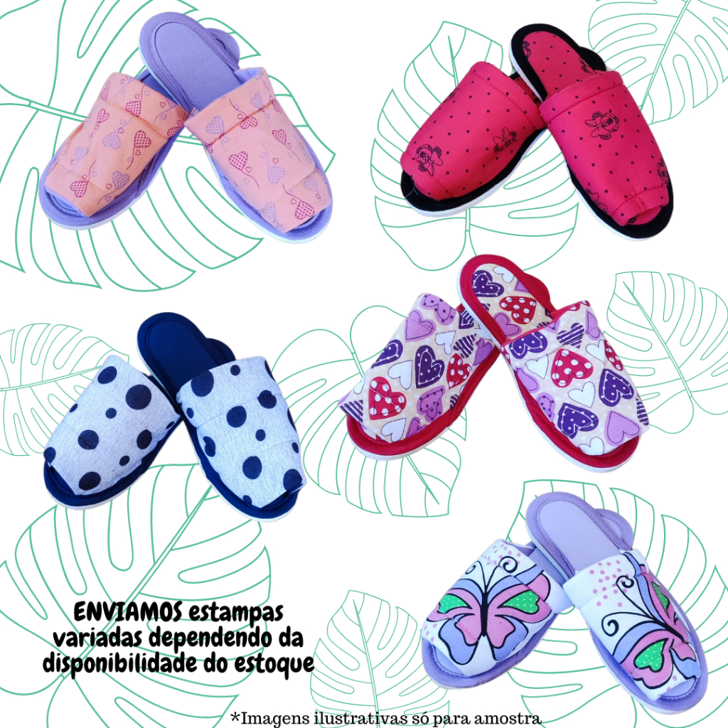 Pantufa de Quarto Feminina e Masculina Adulto , Chinelo de Casa , Chinelo de Dormir