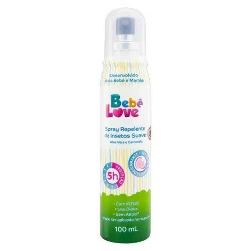 Repelente De Insetos Infantil de Até 5Hrs de Proteção Bebê Love Spray 100ML -  Nutriex