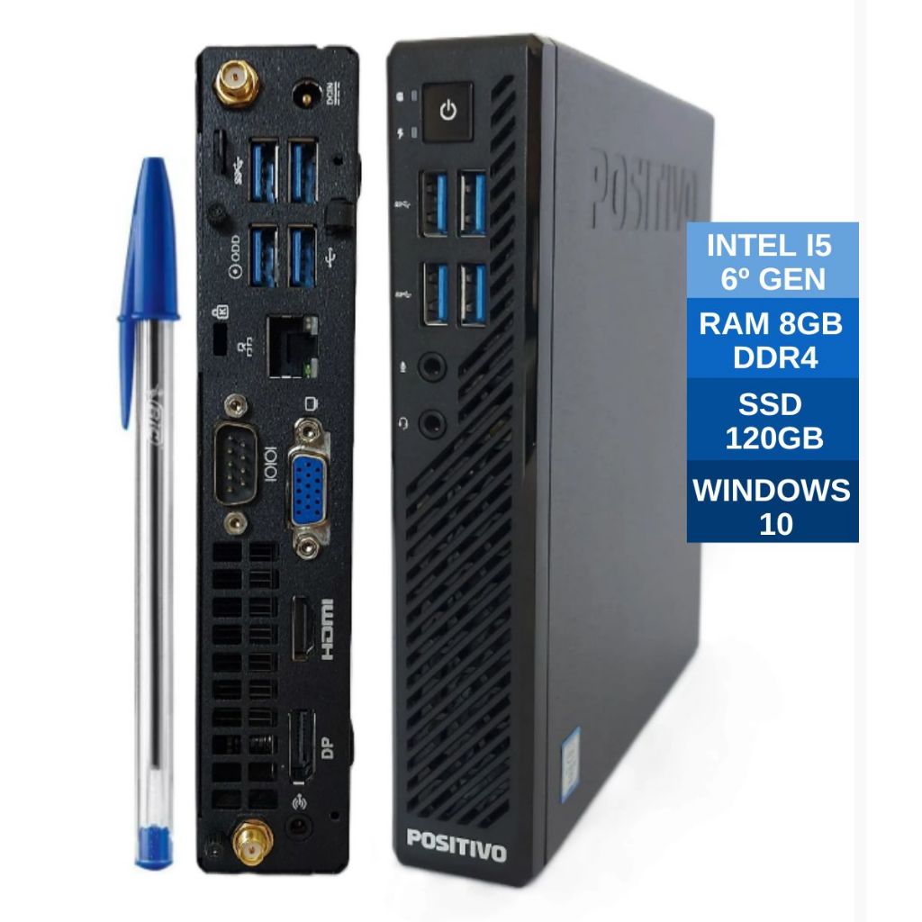 Micro Cpu Positivo Master I5 6ºger 8gb DDR4 SSD 120gb Windows 10 Pro | C810