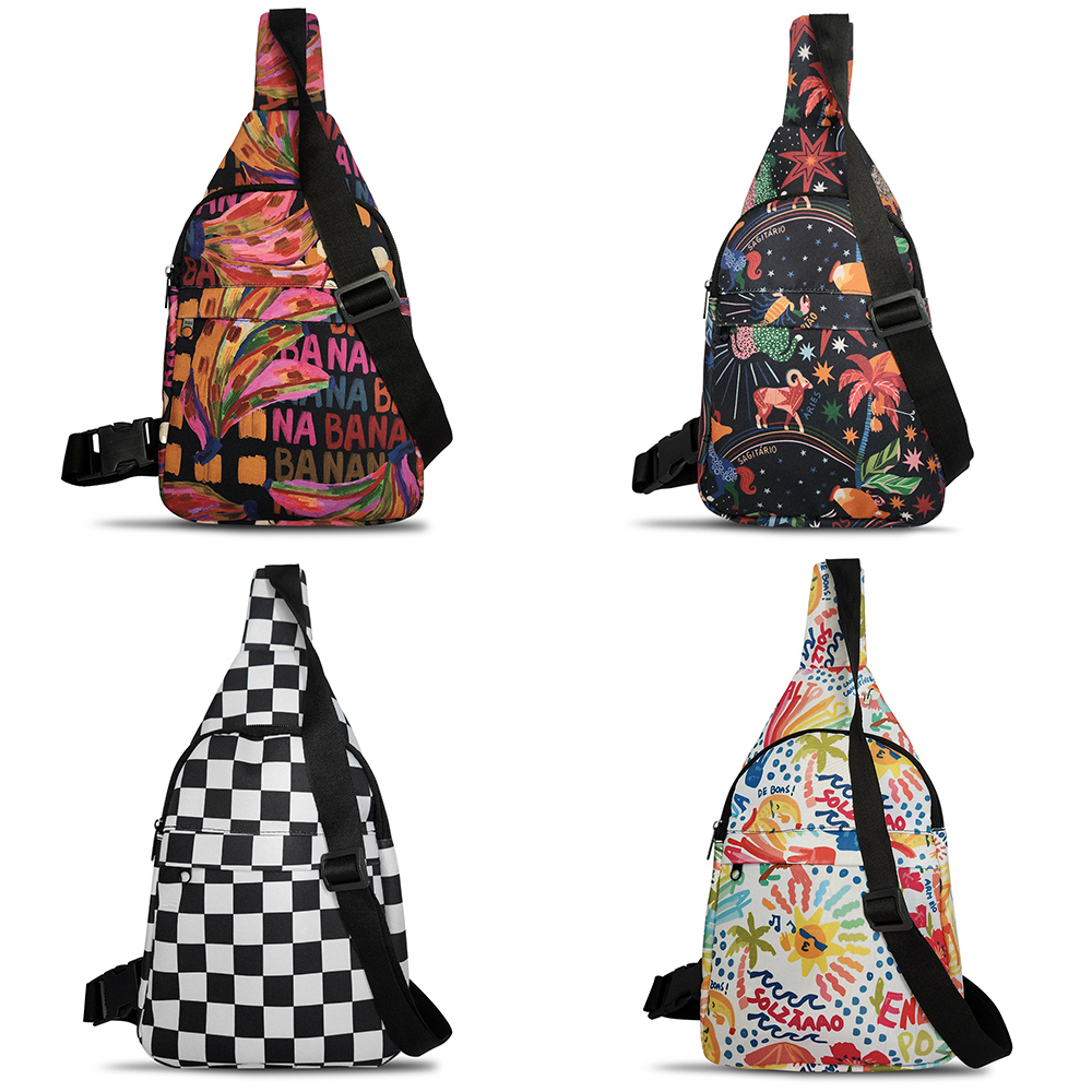 Shoulder Bag Estampada Mini Mochila Chest Beg Bolsa Transversal