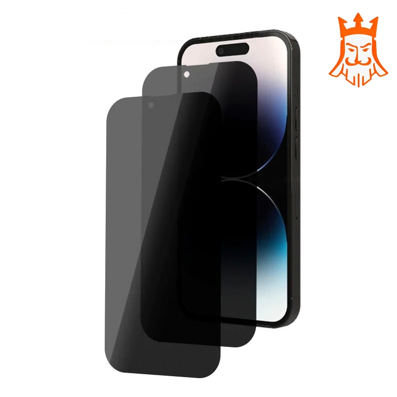 Película de Privacidade Anti Espião para iPhone 11 ao 16 Pro Max Vidro Temperado Premium 9H