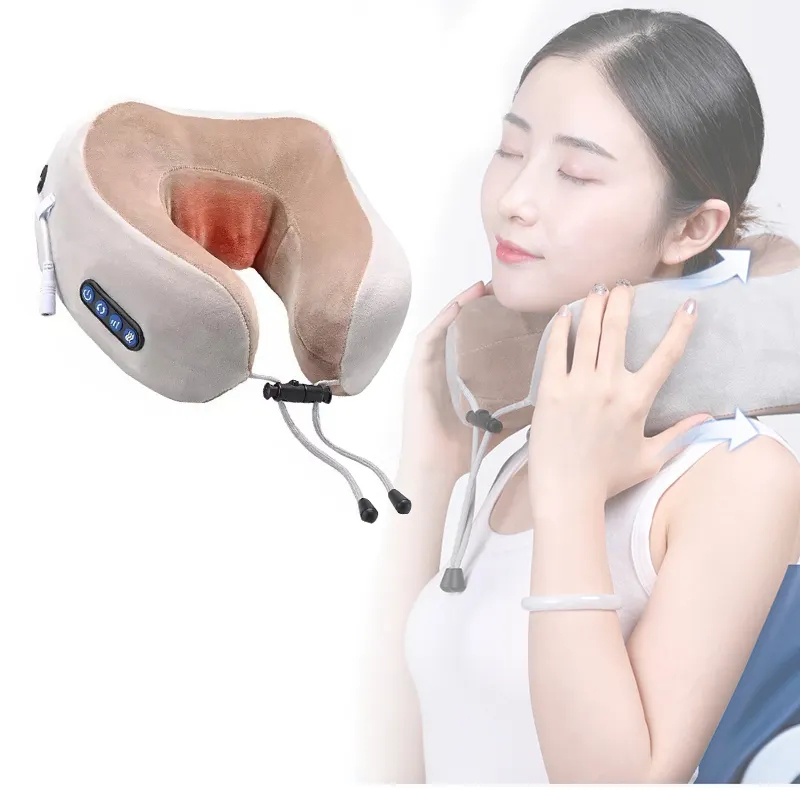 Massageadora De Pescoço Almofada  Vibratória Elétrica Usb 869