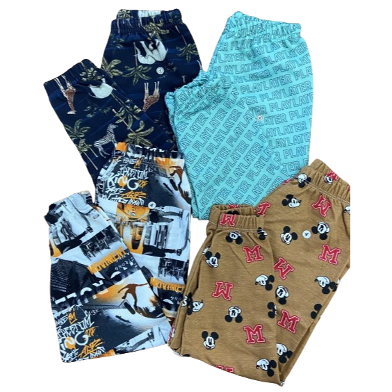 Kit 4 peças Calça Jogger Masculina infantil moletinho
