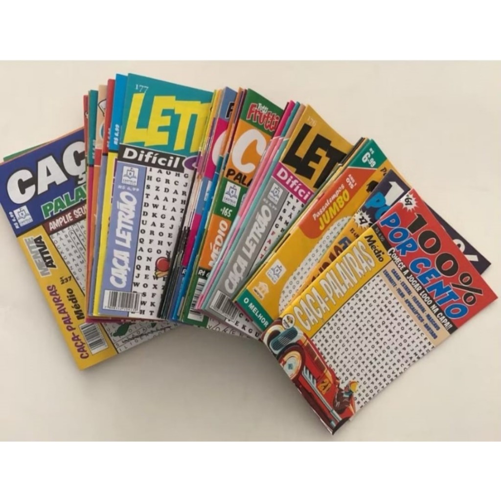 KIT 10 PASSATEMPO - CAÇA PALAVRAS