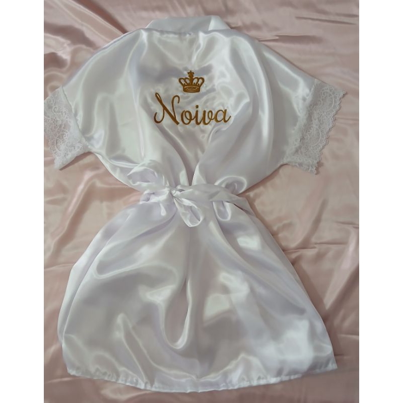 Robe de noiva com renda personalizado com bordado