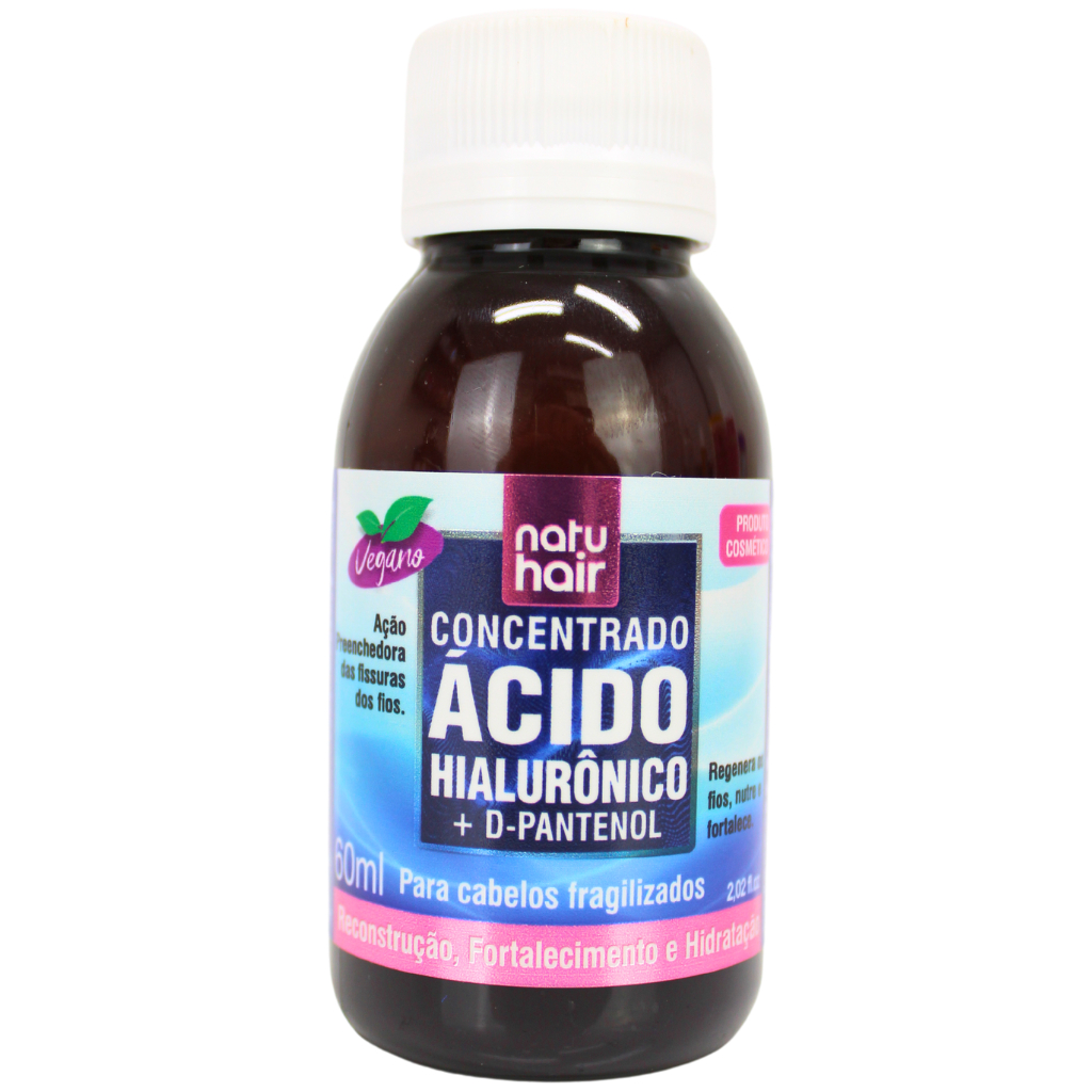 Solução Capilar Ácido Hialurônico + D-Pantenol Natuahir 60ml
