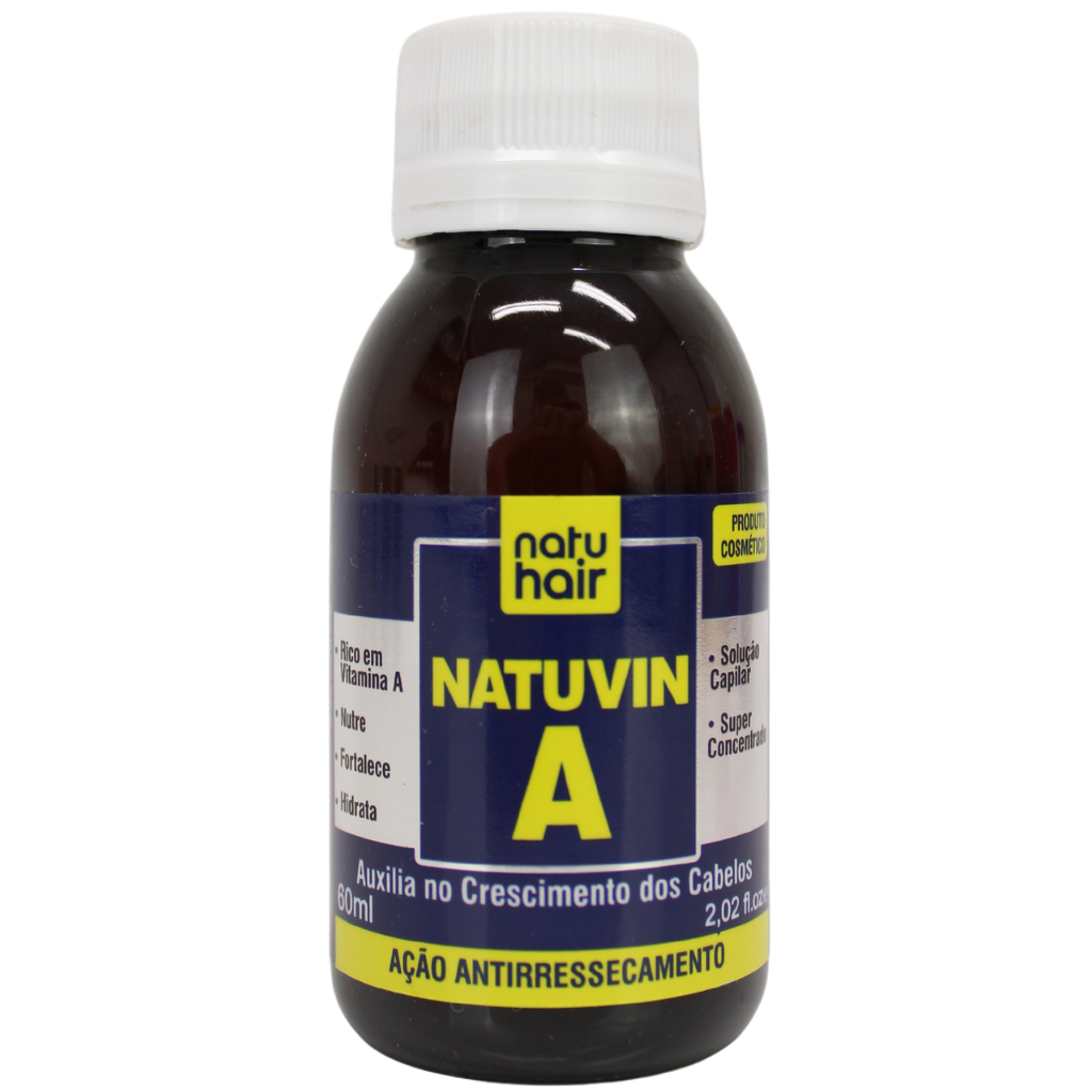 Solução Capilar NatuVin A NatuHair Super Crescimento Antiqueda Capilar Brilho Fortalecedor de fios