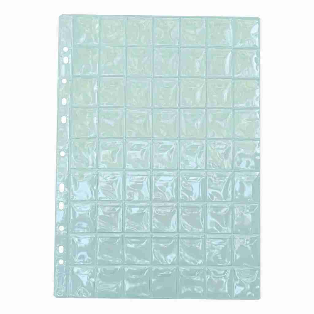 1 à 5 Folhas para moedas 63 lugares - furação universal com 11 furos - Organizer