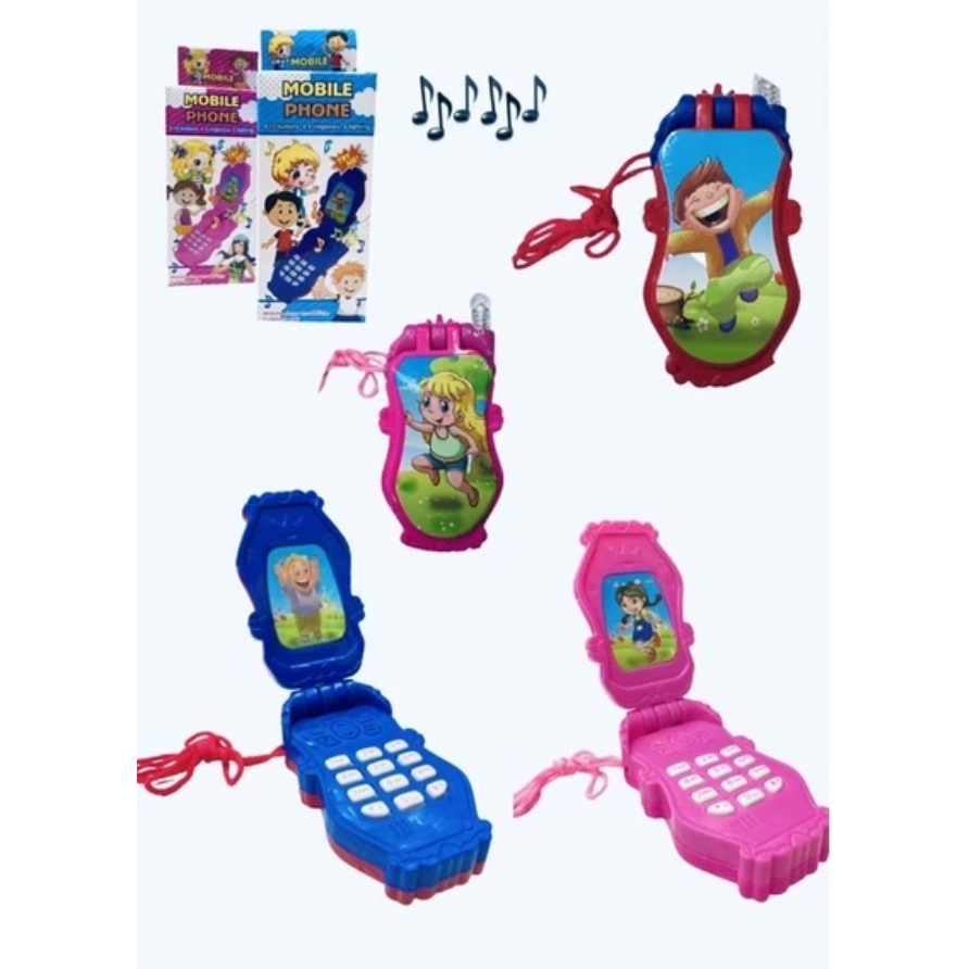 Brinquedo Celular Musical Infantil com Luz a Bateria Infantil