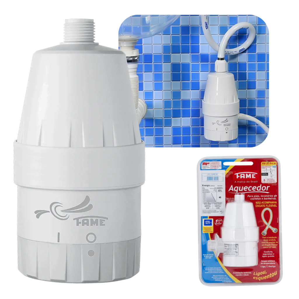 Aquecedor Elétrico Fame Para Pia/Cozinha/Lavatório/Banheiro