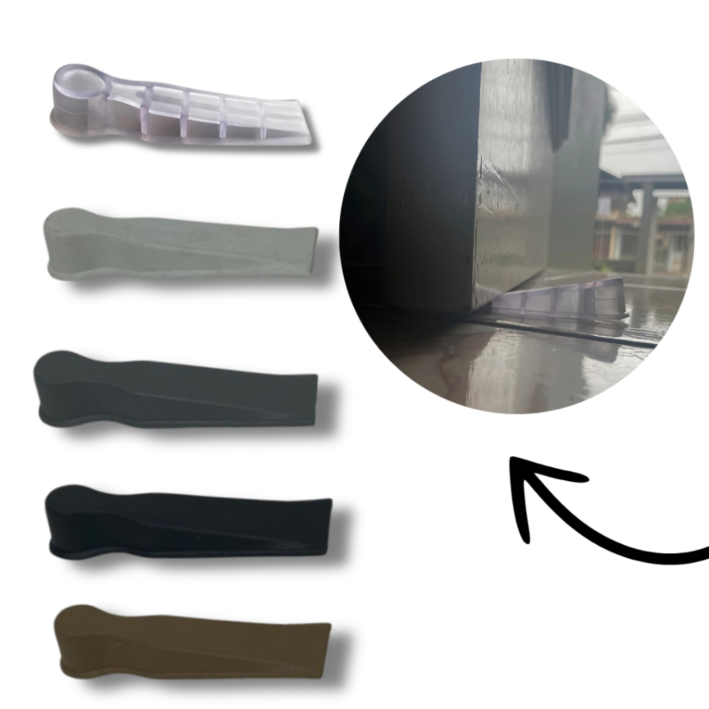 Kit 5 travas porta em silicone peso aparador porta prendedor silicone maleável
