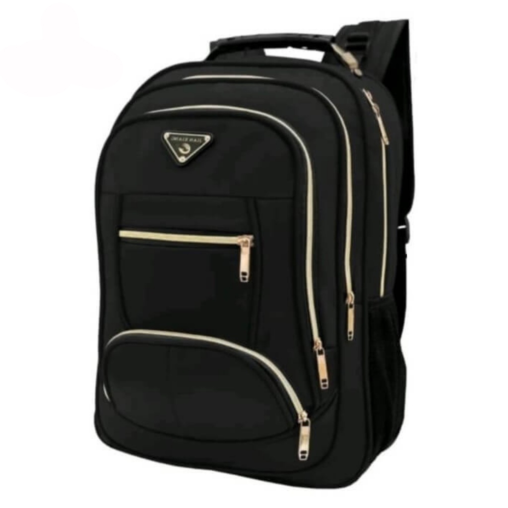 Mochila Reforçada Basic PREMIUM Notebook Zíper Dourado