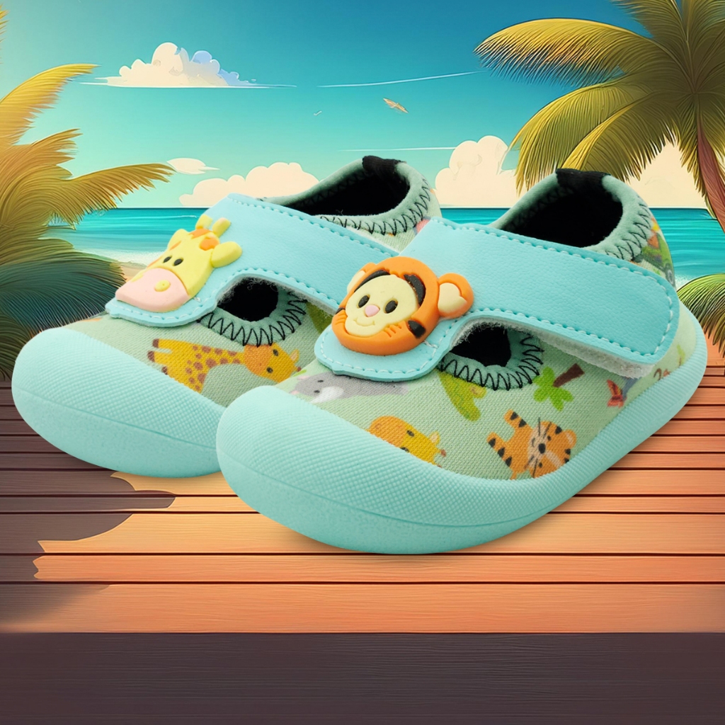Sapameia Infantil Menino Antiderrapante BB&Kids Bebê Girafa/Tigre