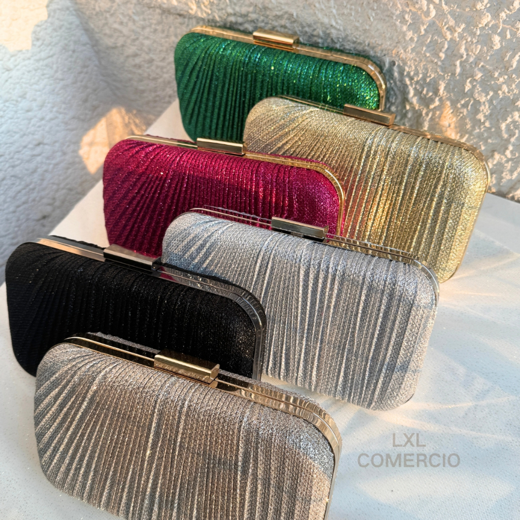 Bolsa Tiracolo / Carteira Feminina Com Glitter Para Festa / Banquete / Casamento WT168-23