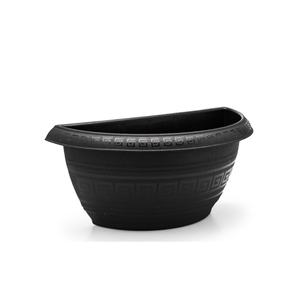 12 Vasos para plantas 5 Litros arandela parede meia lua flores jardim vertical
