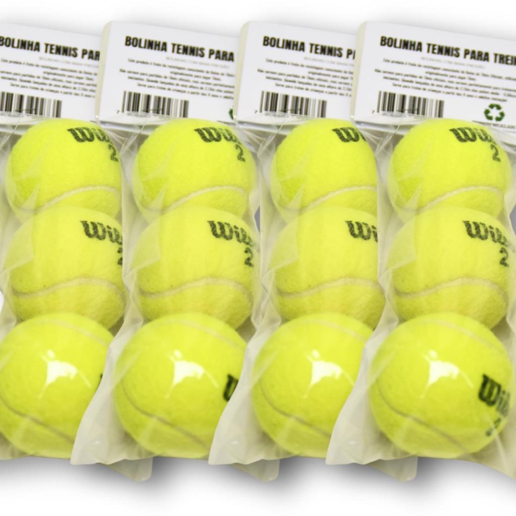 Bola De Tênis Feltro Esporte Treino Ao Ar Livre - Recicladas -  pack de 03 a 12 bolas - Excelentes