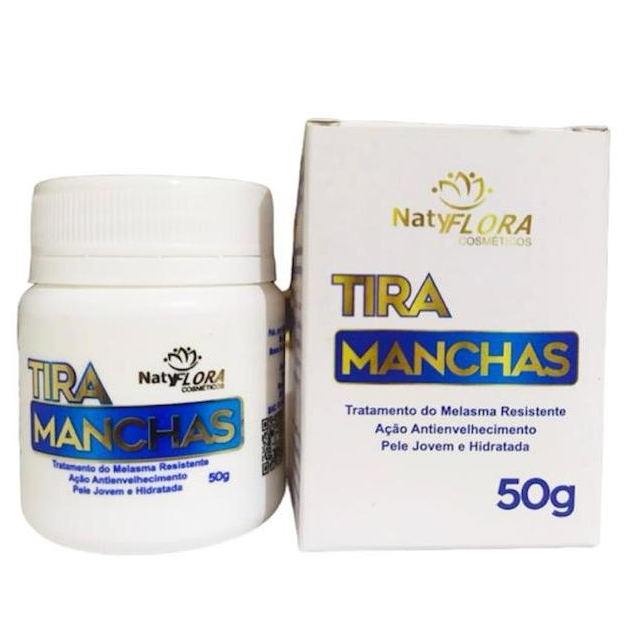 Pomada Tira Manchas, Acaba com Melasma Tem Ação Anti-envelhecimento 1 unidade 50g cada
