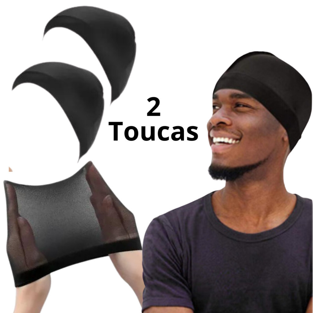 Touca De Pressão Wave Cap Cabelo Afro 360 Waves touca nero touca para tranças