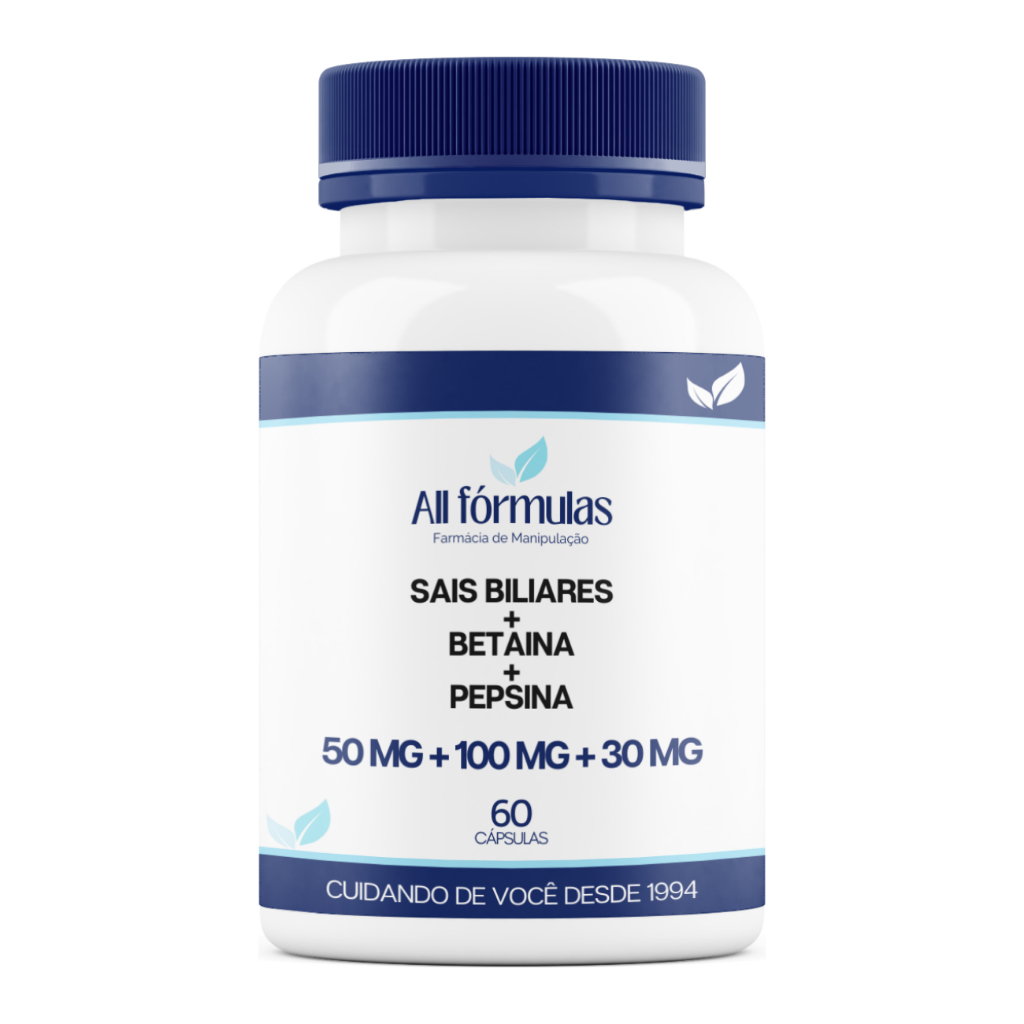 Sais Biliares + Enzimas Digestivas - 60 Cápsulas