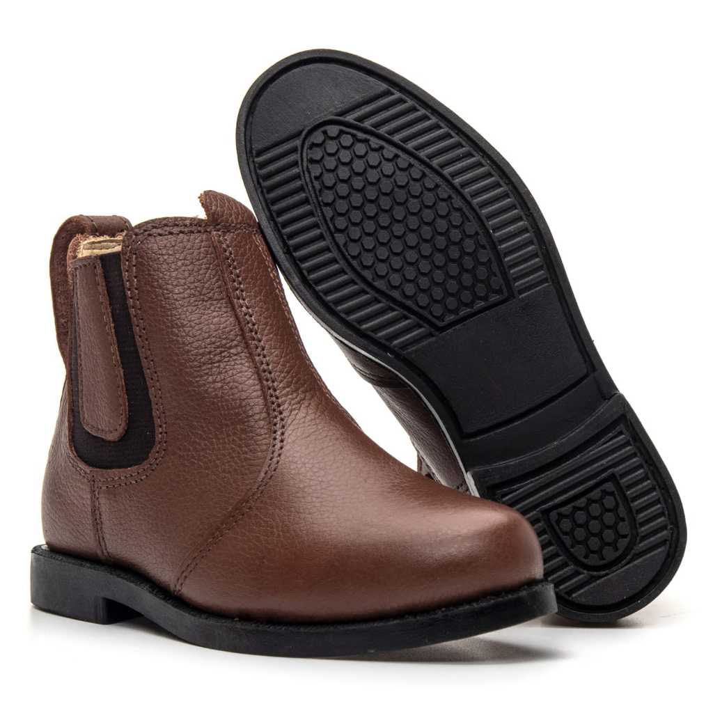 Bota Botina infantil Country Chelsea em Couro Legitimo SEM GENERO ((( ENVIO IMEDIATO)))