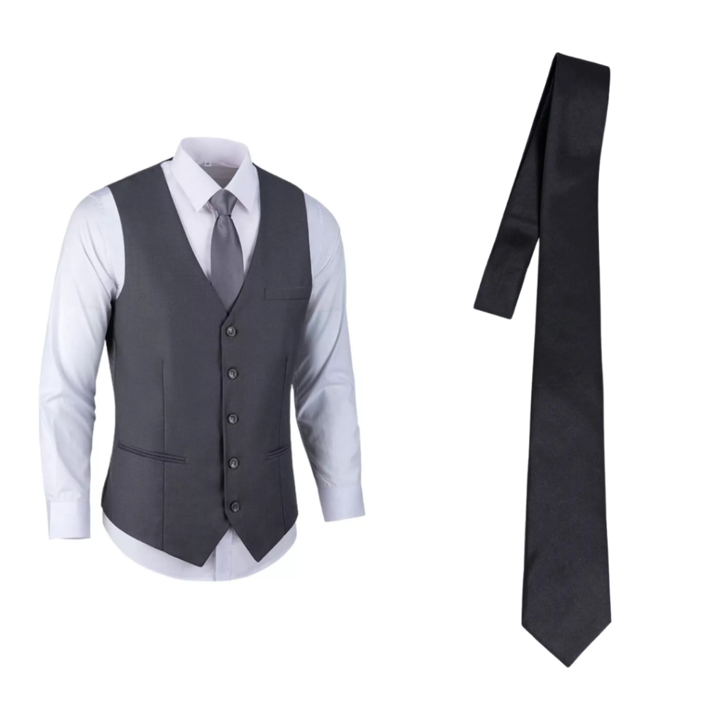 Colete Social Masculino LA CLASSY + Gravata Social Premium - Envio Imediato