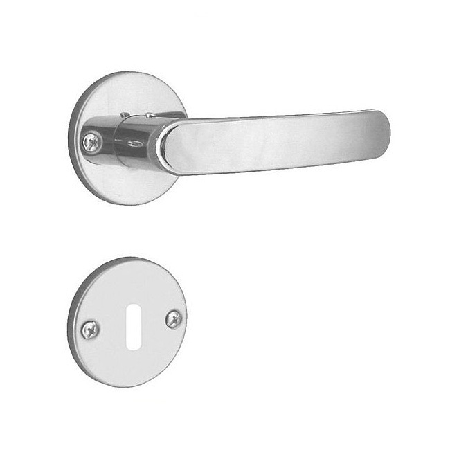 fechadura para porta quarto interna aliança 2700/11 roseta inox premium