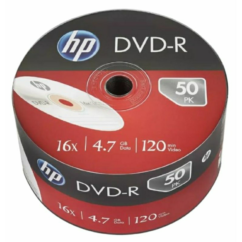 50 DVD-R HP LOGOTIPO  4.7GB 120MINUTOS 16X