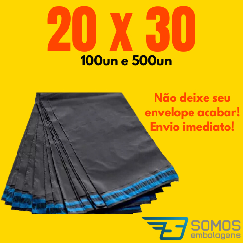 Envelope de envio 20 x 30 Embalagem segurança 100 500 unidades Correios