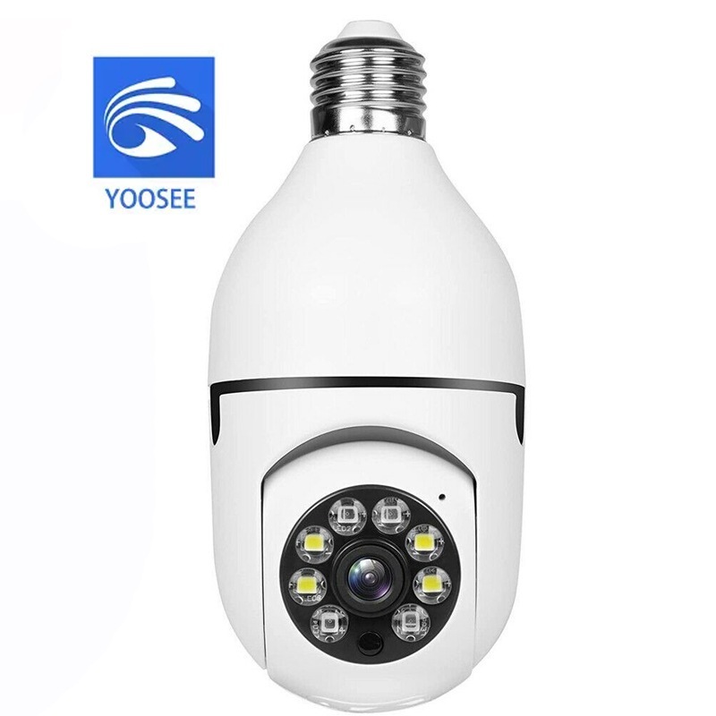 Câmera IP Lâmpada Wifi Giratória Com Visão Noturna Full HD 360° Yousee