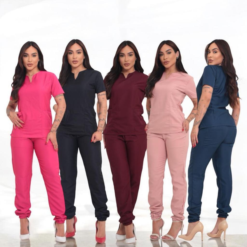 Pijama Cirúrgico Várias Cores Uniformes Para Profissionais Seja Qual For Sua Função