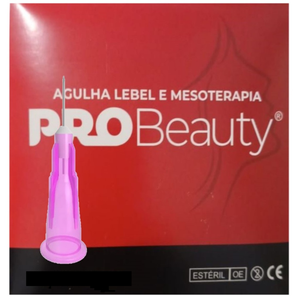Kit 20 Agulhas Lebel Botox Mesoterapia Original Ultrafinas 32G 0,23mmX4mm.