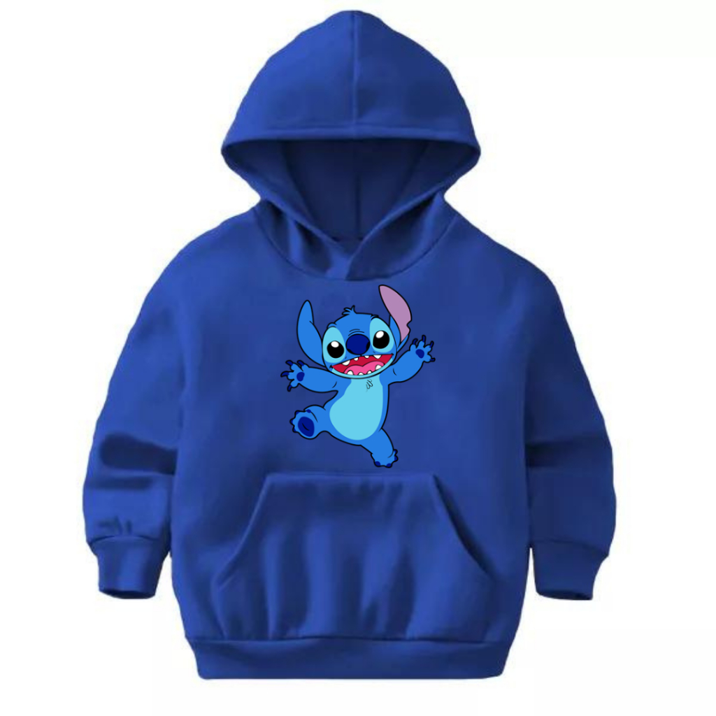 Moletom Infantil Stitch Kids Premium Canguru Promoção Envio Imediato
