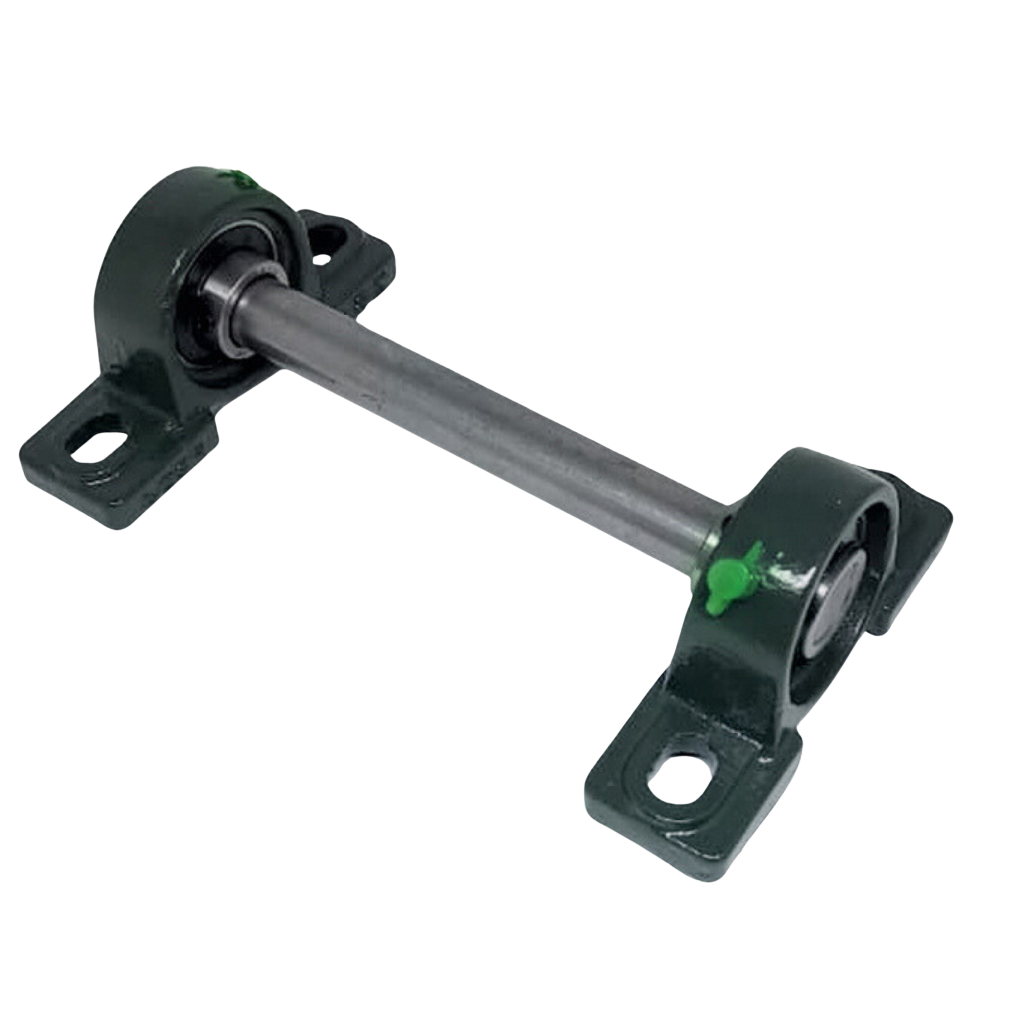02 Mancal Tipo Apoio Pedestal c/ Rolamento + Eixo 20mm X 600mm