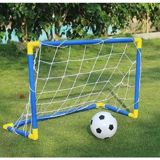 Kit Futebol Golzinho Mini Trave Rede, Bola E Bomba de encher brinquedo para menino