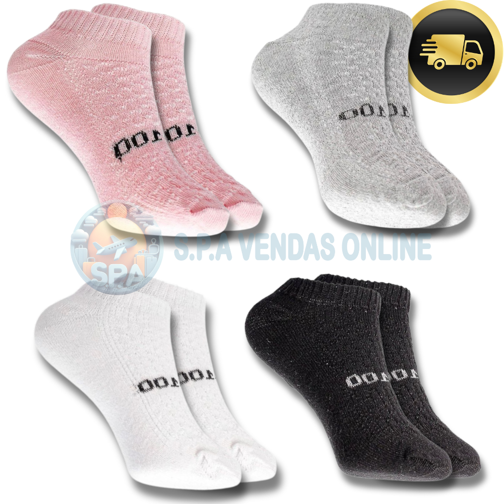 Kit com 24 Pares de Meia soquete Algodão macia feminino