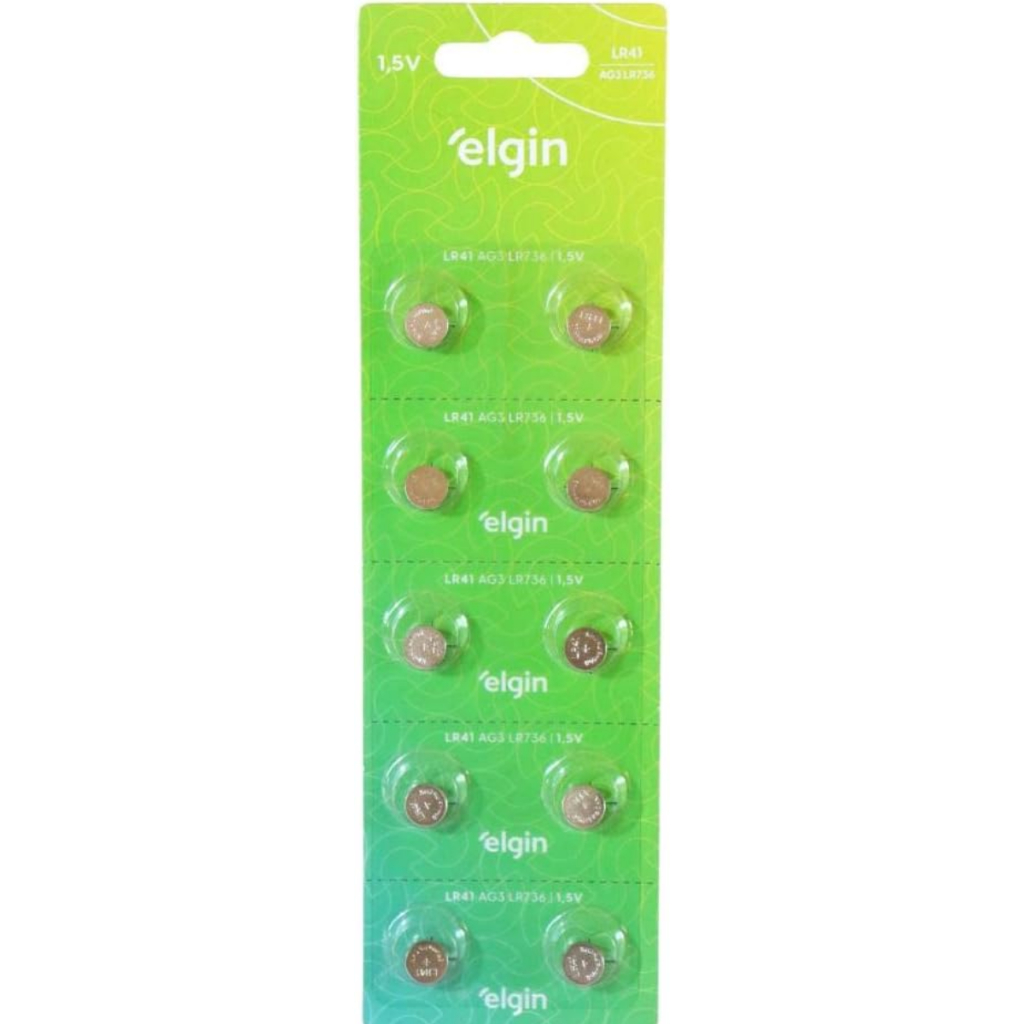 20x Bateria / Pilha Elgin Lr41 Ag3 Lr736 Frete Barato