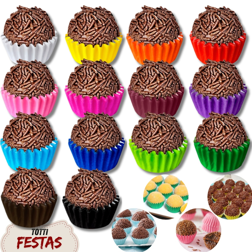 Forminhas para doces 100~500 Forminha N°5 Tradicional Para Docinho Brigadeiro com Festas Confeitaria