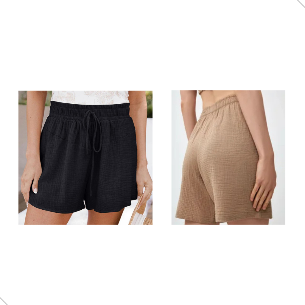 Kit 2 ou 1 peças Shorts  Feminino Duna Soltinho Leve Confortável Elástico