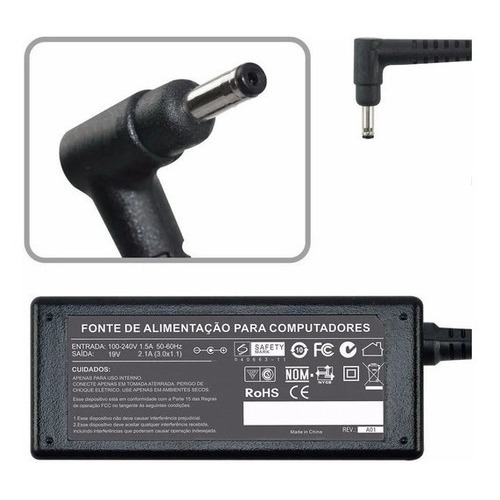 Fonte Para Notebook Samsung Np910s3k 19v 2.1a Pino Fino