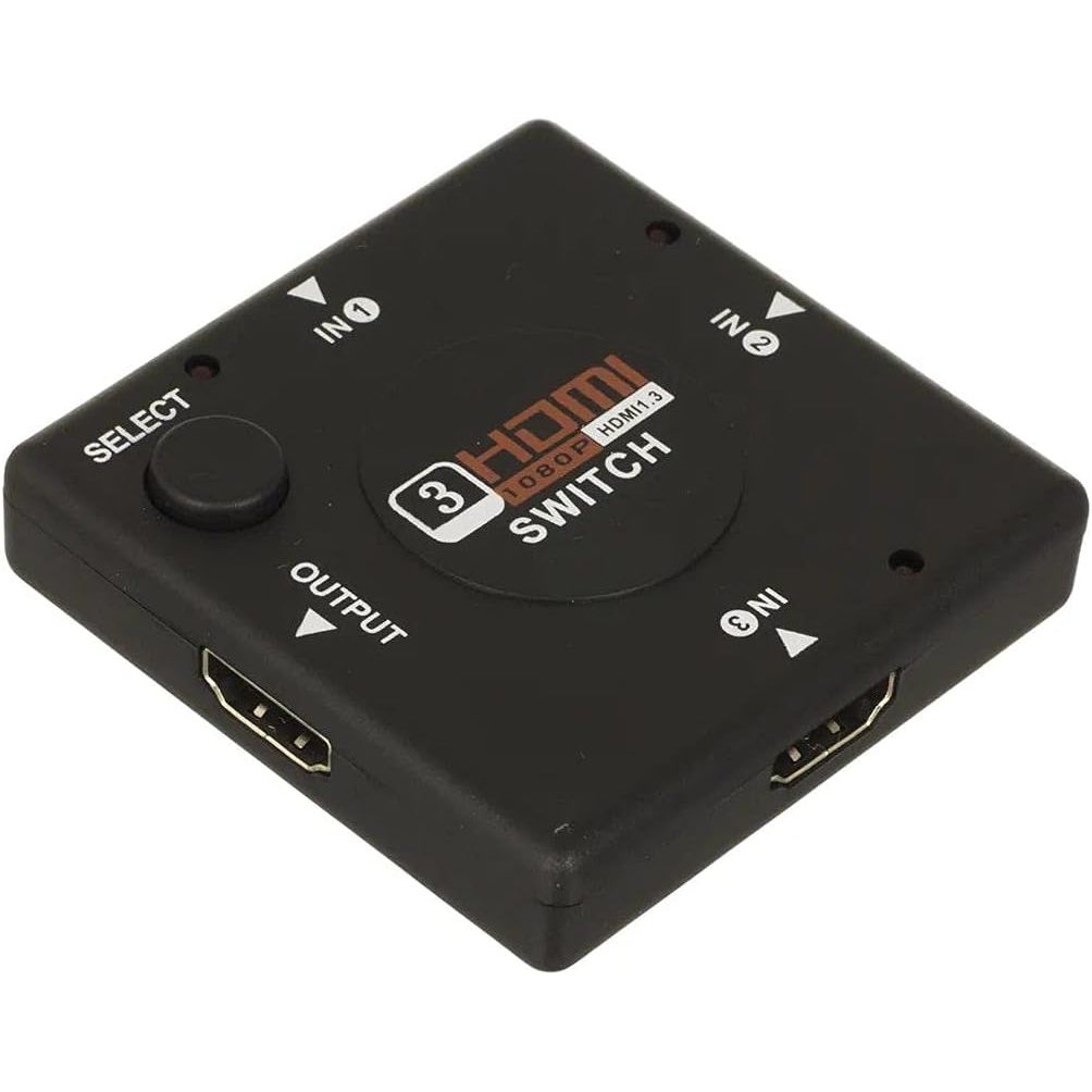 Mini Hdmi Switch Hub 3 Portas E 1 Saida, 1080p Auto Switch