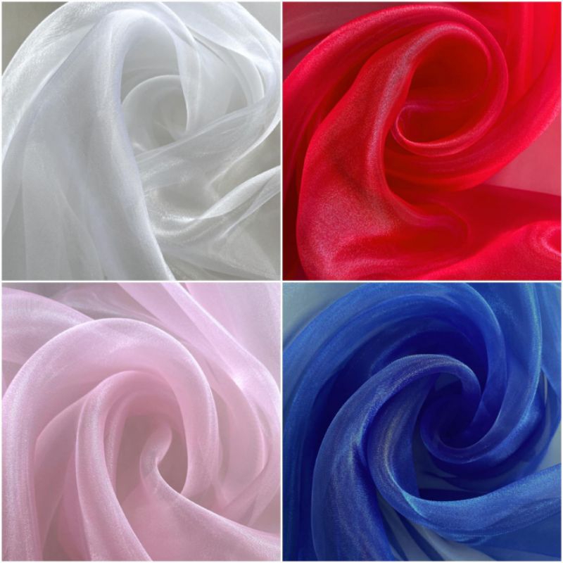 2 METROS DE ORGANZA CRISTAL TODAS AS CORES POR 1,50 de largura