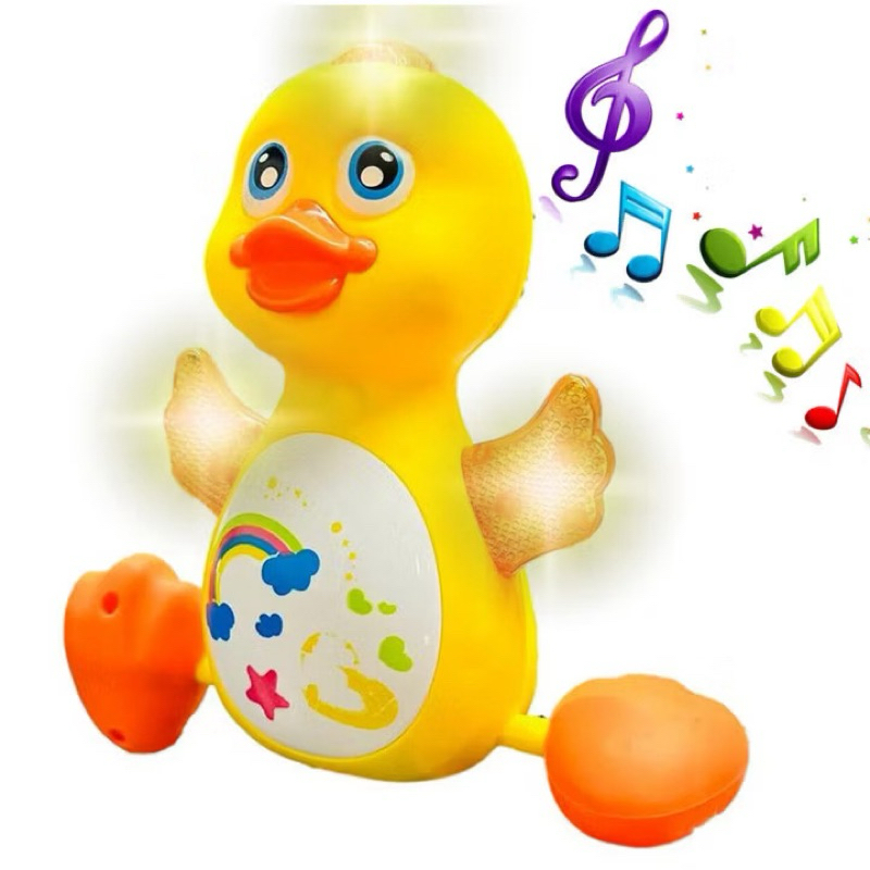 Brinquedo Patinho Fujão Musical Som Luz E Movimento infantil menina
