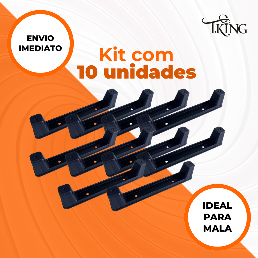 Kit com 10 Pé Para Mala de Viagem Pezinho Para Mala - T.King